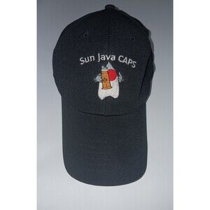 Vintage Java Cap/Hat Black With Duke Logo Sun Microsystems Oracle Sun Java‎ CAPS